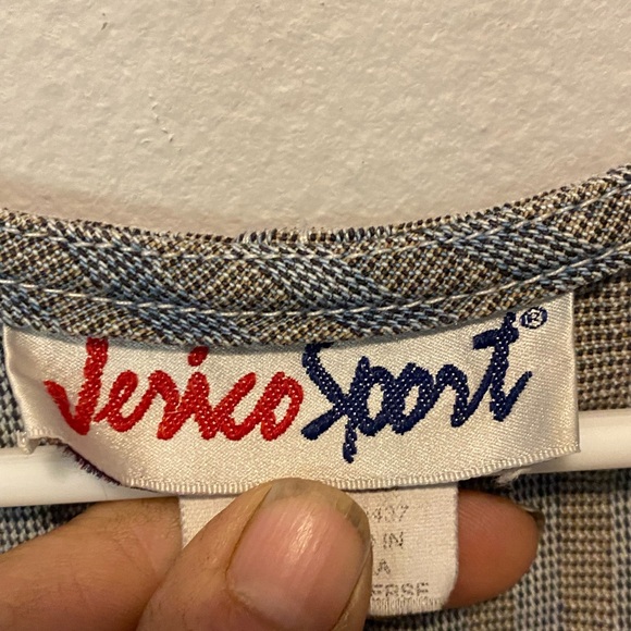 Vtg Jerico Sport Women’s Medium Short Sleeve Striped Dress Pullover Pockets - Picture 4 of 7